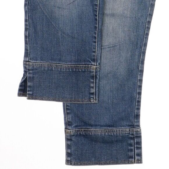 Simply Vera Wang Jeans Women 14 Straight Cropped High Mid Blue Measures 36 x 22 - Picture 8 of 11